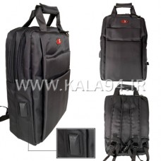 کیف و کوله M-S KC1 دو کاره / فول ضربه گیر / مناسب 15.6 اینچ / ضربه گیر حبابدار مجزا / دارای 6 نکه / جا شناسه کیف / ورودی AUX / بند افقی ضربه گیر حباب به علاوه دو بند عمودی / دوخت با دوام و جنس عالی